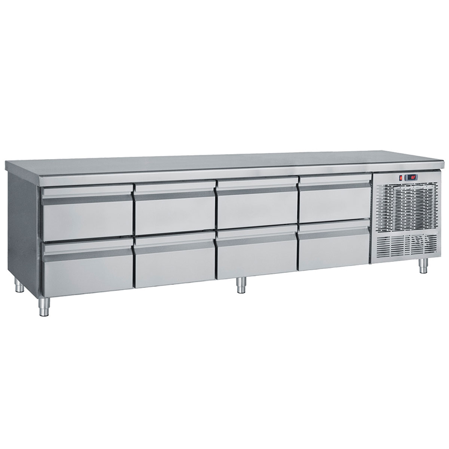 GBPS23903 Masa frigorifica cu 8 sertare, 2390x700x680mm - imagine 1
