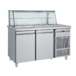 Saladeta cu 2 usi si vitrina, 1550x700mm