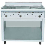 Grill cu roca vulcanica si baza, 1270x650mm