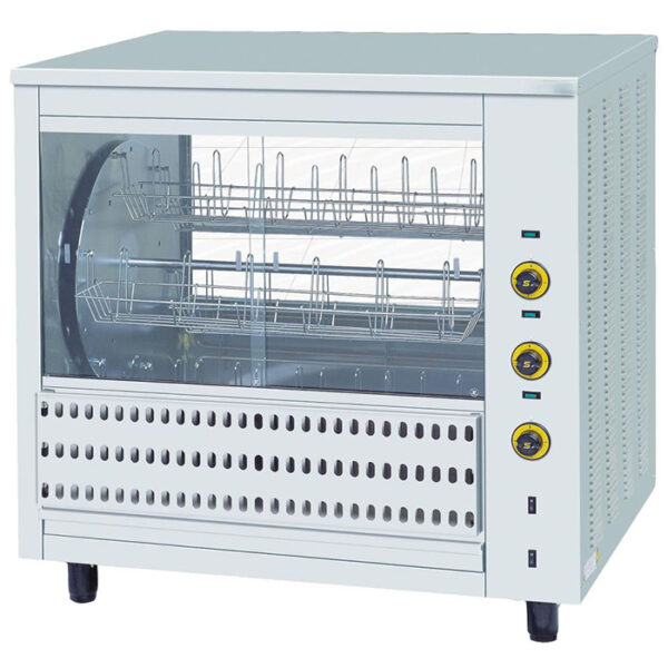 Rotisor electric cu 6 cosuri, 36 pui