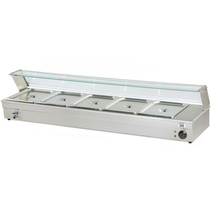 IBBAG0162405 Bain-Marie 5 GN1/2 cu supapa pentru scurgere - imagine 1