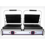 Toaster dublu cu mecanism prin apasare pe placi striate, 840x310mm