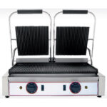 Toaster dublu cu mecanism prin apasare pe placi striate, 565x310mm