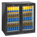 Vitrina frigorifica pentru bar cu 2 usi batante, 200 litri