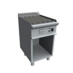 Grill cu roca vulcanica si dulap deschis, 400x700mm