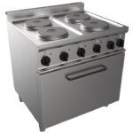 Masina de gatit electrica cu 4 plite si cuptor, 800x700mm