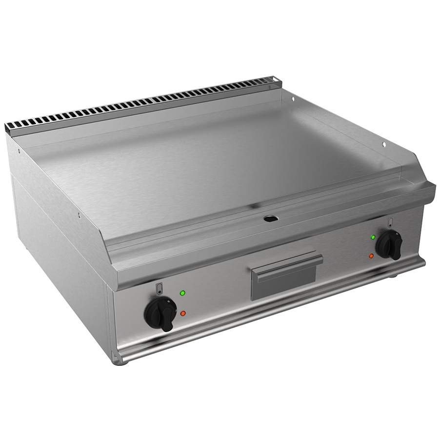 ICE7-KTE2BBLK07 Fry top electric cu suprafata neteda, 800x700mm - imagine 1