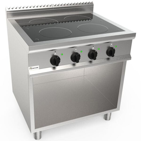 Masina de gatit electrica cu 4 plite pe inductie, 800x700mm