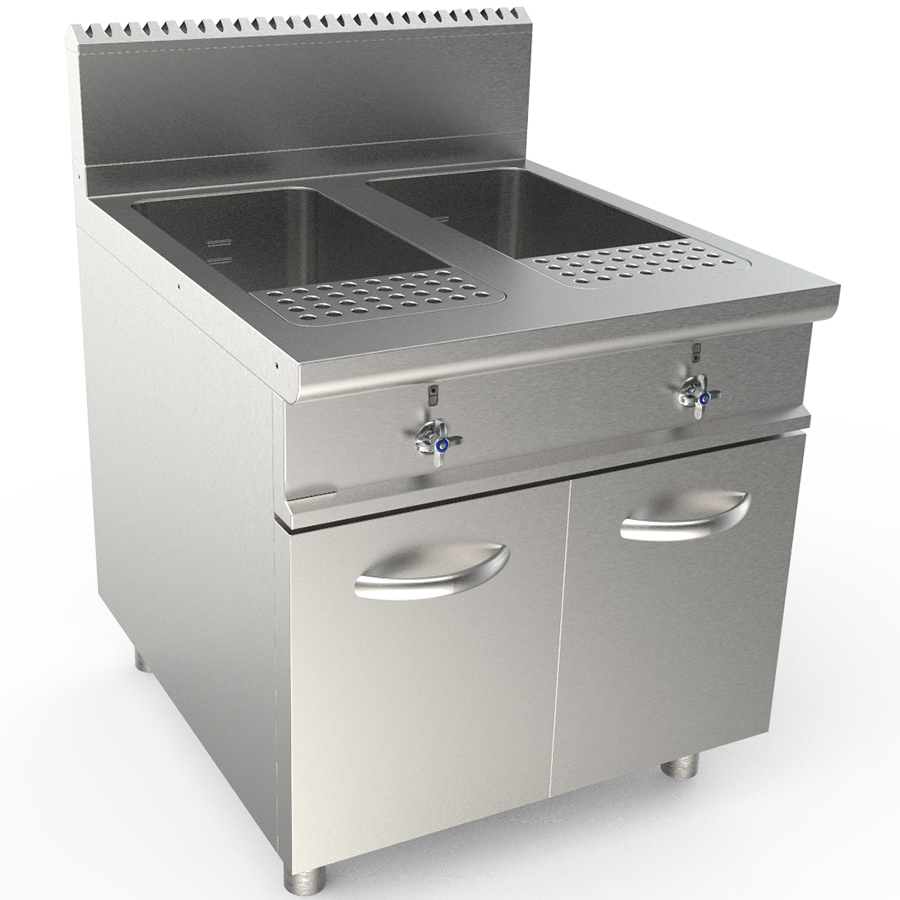 ICL9-CPG2V8007 Masina de gatit paste pe gaz, 40+40 litri - imagine 1