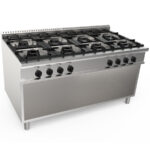 Masina de gatit pe gaz cu 8 arzatoare si suport deschis, 1600x900mm, CASTA