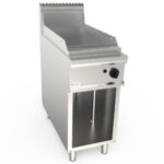 Fry top pe gaz cu suprafata neteda, 400x900x850mm