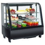 Vitrina frigorifica orizontala neagra, 100 litri