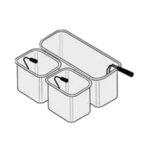 Set cosuri 1xGN1/3+2xGN1/6 pentru masina de gatit paste CASTA