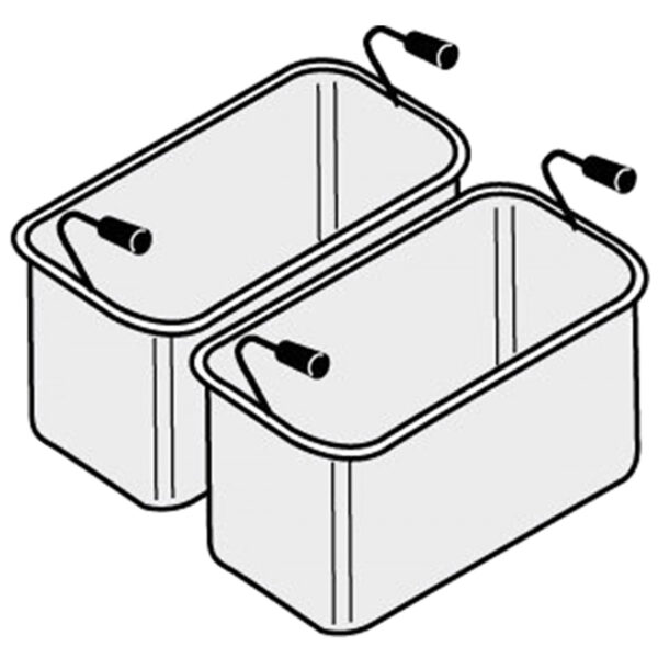 Set 2 cosuri GN1/3 pentru masina de gatit paste