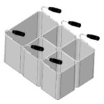Set cosuri 1xGN1/3+4xGN1/6 pentru masina de gatit paste