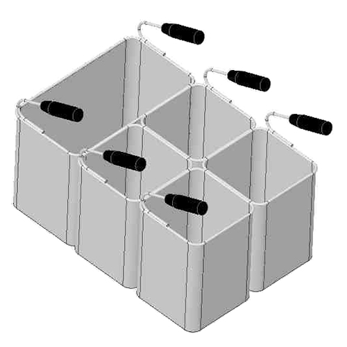 Set cosuri 1xGN1/3+4xGN1/6 pentru masina de gatit paste
