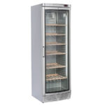 Vitrina frigorifica pentru vin, argintie, 350 litri