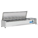 Vitrina frigorifica de banc cu capac, 7xGN1/4