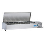 Vitrina frigorifica de banc cu capac, 5xGN1/3 si 1xGN1/2