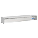 Vitrina frigorifica de banc cu capac, 10xGN1/4