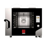 Cuptor pe gaz combi steamer, 5 tavi GN1/1, touchscreen