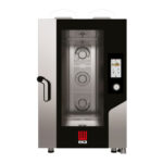 Cuptor pe gaz combi steamer, 11 tavi GN1/1, touchscreen