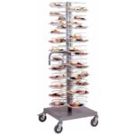 Carucior pentru 96 farfurii Ø 18/23cm, 600x600x1750mm
