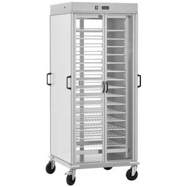Carucior cald pentru farfurii, 10 grile GN2/1