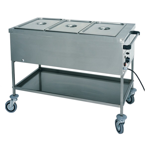 Carucior bain-marie, 3xGN1/1