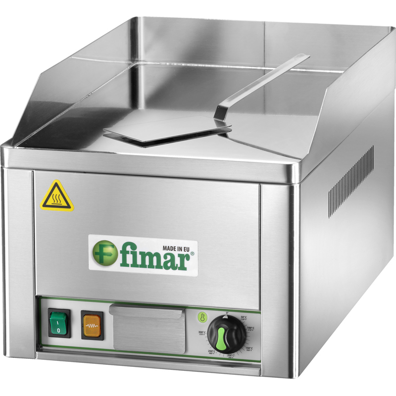 IFFRY1RC11 Fry top electric cu suprafata striata, cromata 325x480mm - imagine 1