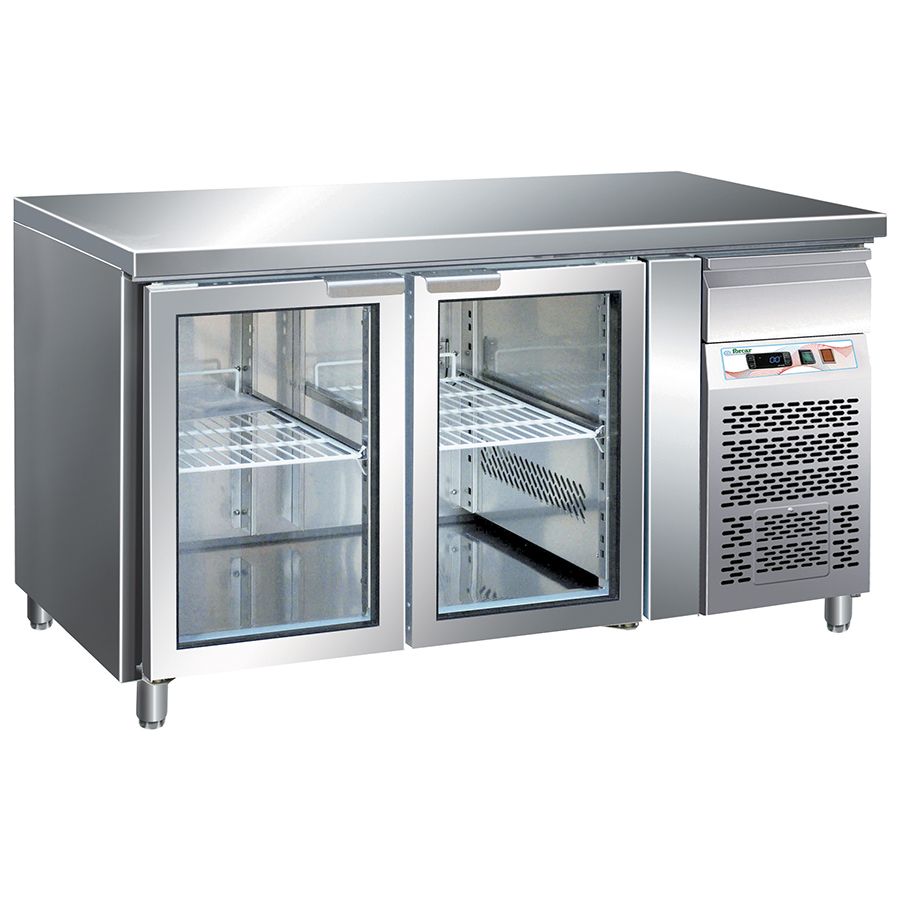 IFG-GN2100TNG13 Masa frigorifica cu 2 usi din sticla, 282 litri - imagine 1