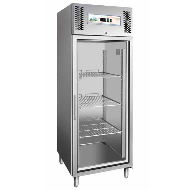IFG-GN650BTG13 Dulap congelare din inox cu usa din sticla, 650 litri - imagine 1
