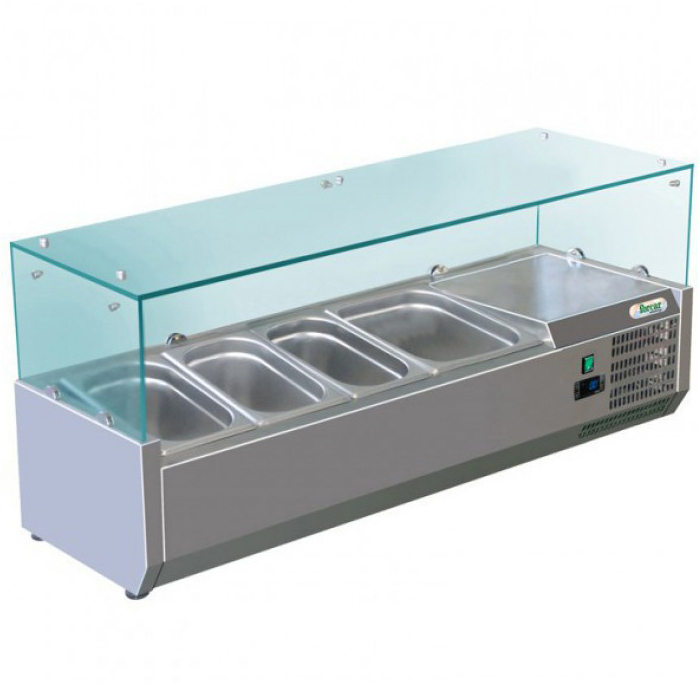 IFG-RI12038V13 Vitrina frigorifica de banc, 3xGN1/3 si 1xGN1/2 - imagine 1