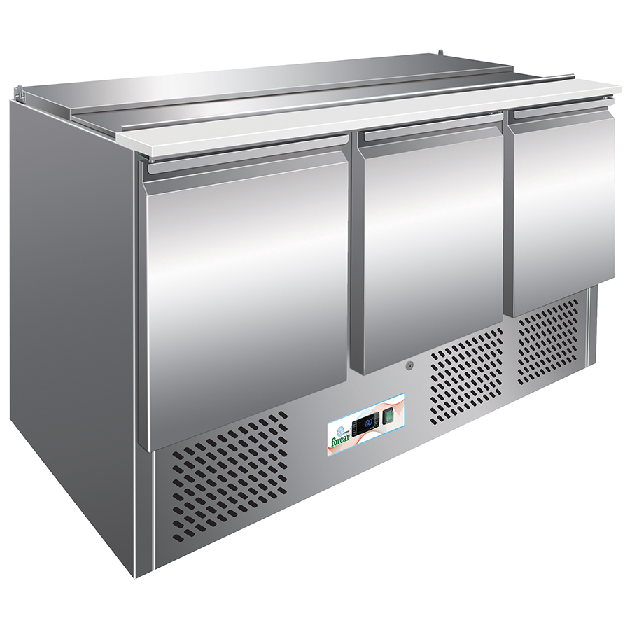 IFG-S90313 Saladeta cu 3 usi, 1365x700x850mm - imagine 1