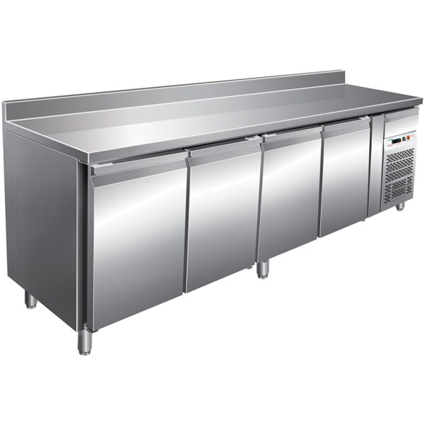 Masa frigorifica cu 4 usi si rebord, 2230x600x860mm