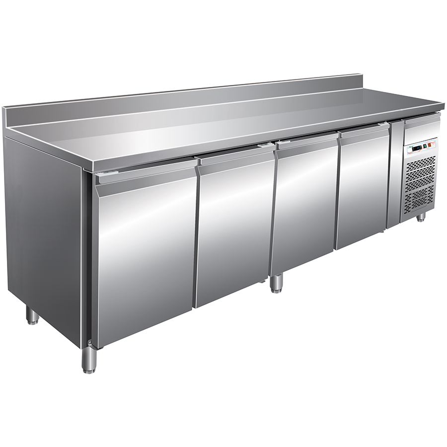 IFG-SNACK4200TN13 Masa frigorifica cu 4 usi si rebord, 2230x600x860mm - imagine 1