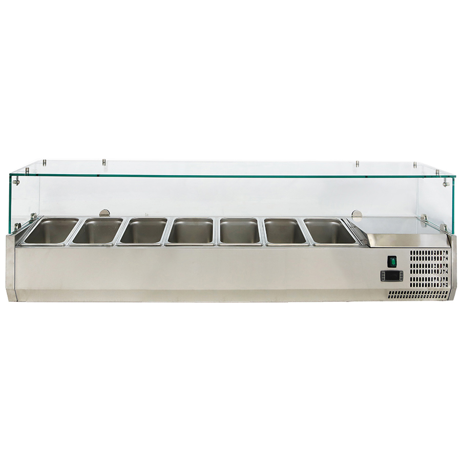 IFVRX1500-33013 Vitrina expunere ingrediente, 7 cuve GN1/4 - imagine 1