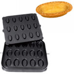 Placa aparat tarte, 15 forme ovale 79x52mm