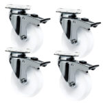 Set 4 roti pentru suporturi cuptoare