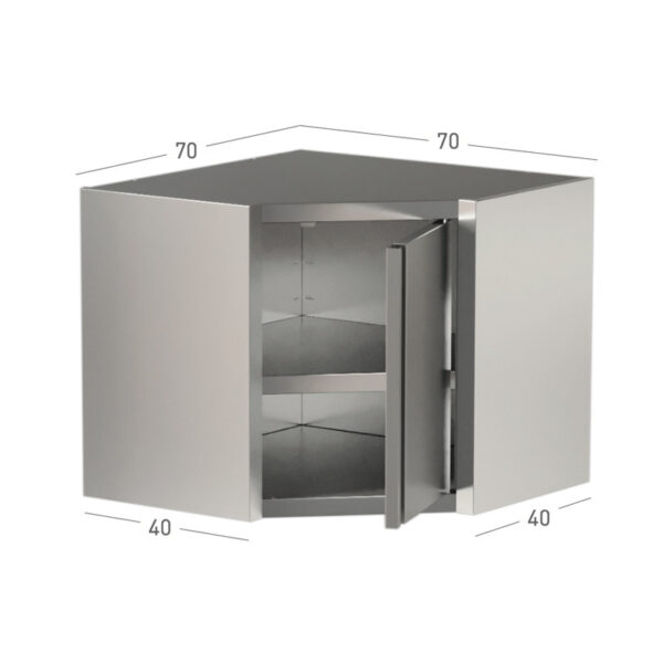 Dulap de perete, de colt cu inaltimea de 650mm