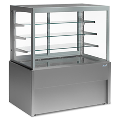 Vitrina frigorifica gri pentru cofetarie/patiserie KRISTALL, 1500x775mm
