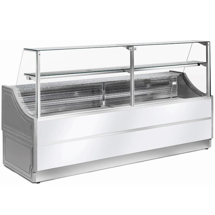 IZOC250PSSG-G60 Vitrina statica cu geam drept Orleans, 2500mm - imagine 1