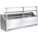 Vitrina calda cu geam drept Orleans, 1000mm