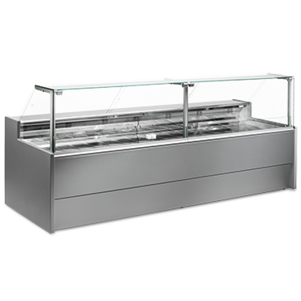 Vitrina frigorifica cu geam drept Porthos, racire statica 3000mm