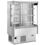 Vitrina frigorifica cu 3 polite si usi culisante Silver, 1000mm
