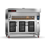 Cuptor electric pentru panificatie Koza cu o camera si dospitor, 2 tavi 600x400mm, 80x60 cm