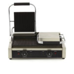 Toaster dublu cu mecanism prin apasare pe placi striate, 570x305mm