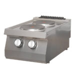 Masina de gatit electrica cu 2 plite rotunde, 400x700x280mm