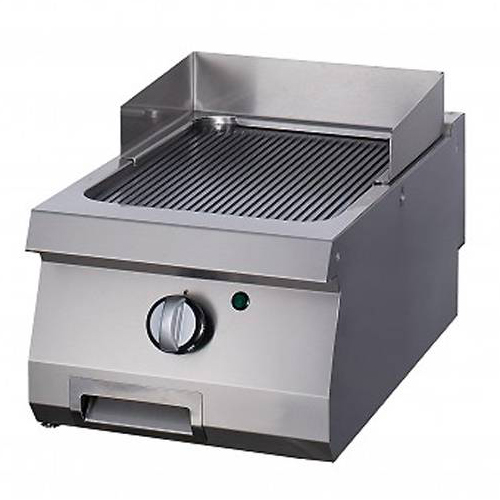 Fry top pe gaz cu suprafata striata, 400x700x280mm
