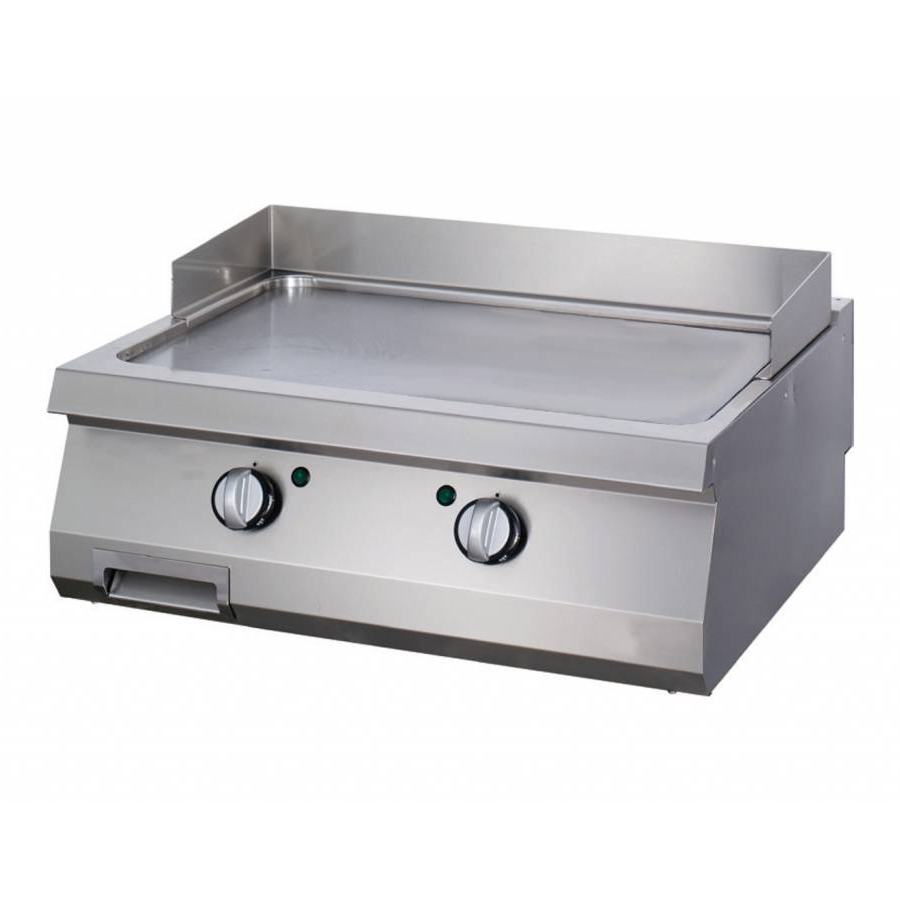 OM0939501735 Fry top pe gaz cu suprafata neteda, 800x700x280mm - imagine 1